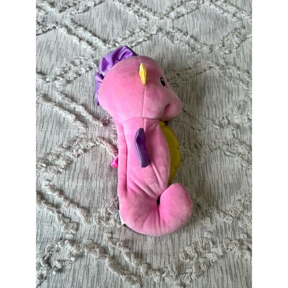 Fisher-Price Soothe Glow Seahorse Musical Plush Toy Pink Works - Picture 3 of 5